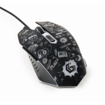 MOUSE USB OPTICAL BLACK/MUS-6B-GRAFIX-01 GEMBIRD - Image 2