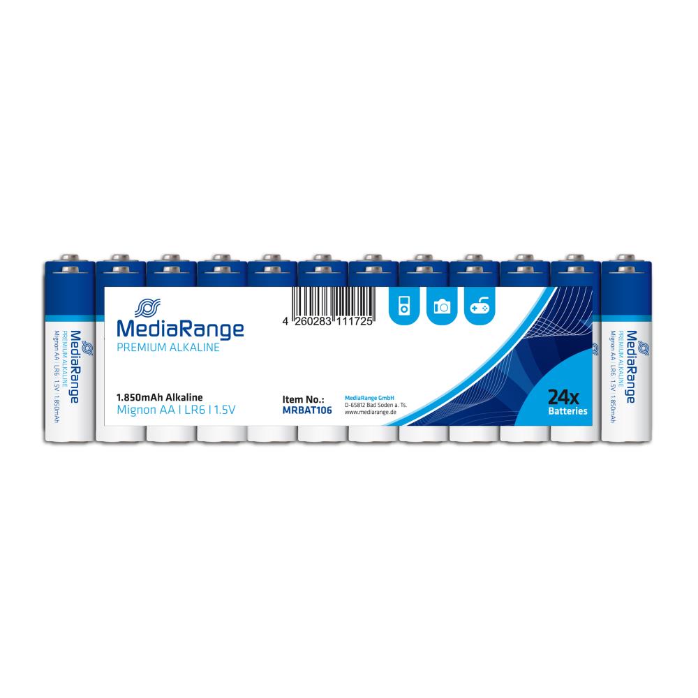 66badb9b-377a-4707-b0c3-ca0fdc7f4889 BATTERY ALKALINE AA 1.5V/24PCS MRBAT106 MEDIARANGE - Image 1