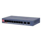 DAHUA Switch|DAHUA|DH-CS4010-8ET2GT-60|Switch layer L2|8xRJ-45 ports|RJ-45 Ports Type Fast Ethernet (10/100)|2xGigabit Ethernet (copper) ports quantity|8xPower over Ethernet (PoE) ports quantity|Total Power over Ethernet (PoE) budget 60 W|CS4010-8ET2GT-60