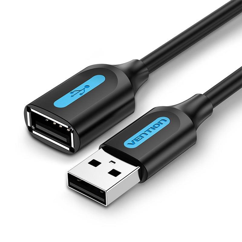 67a6e1e5-b631-4f1e-a66a-f4a52edf145b CABLE USB2.0 MALE TO FEMALE/3M BLACK CBIBI VENTION - Image 1
