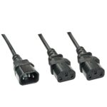 LINDY CABLE POWER C14 TO 2 X C13/1M 30363 LINDY