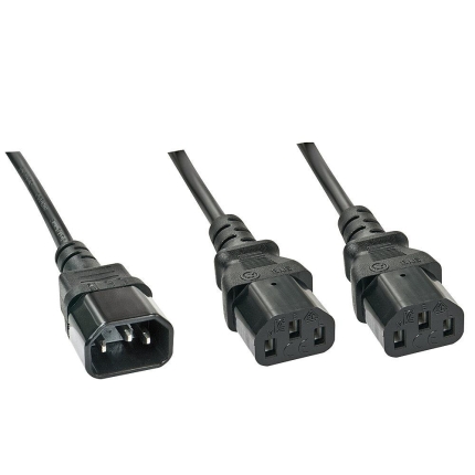 LINDY CABLE POWER C14 TO 2 X C13/1M 30363 LINDY