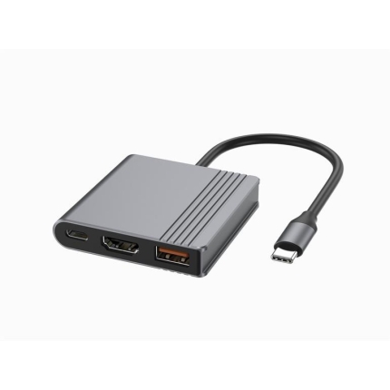 GEMBIRD I/O ADAPTER USB-C TO HDMI/USB3/3IN1 A-CM-COMBO3-05 GEMBIRD