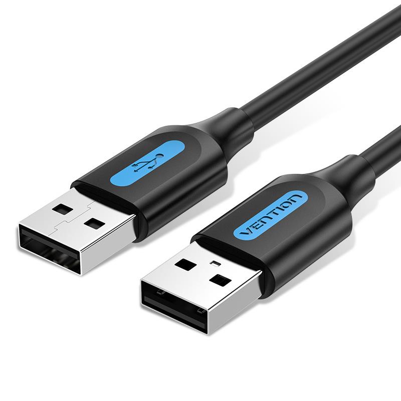 6beb64b6-f84a-41d7-aa55-27b1a2a4b678 CABLE USB2.0 MALE TO MALE/1.5M BLACK COJBG VENTION - Image 1