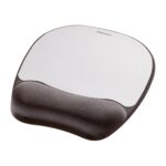 FELLOWES MOUSE PAD MEMORY FOAM/SILVER STREAK 9175801 FELLOWES