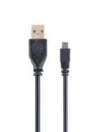 CABLE USB2 AM-MINI 1.8M BLACK/CCP-USB2-AM5P-6 GEMBIRD