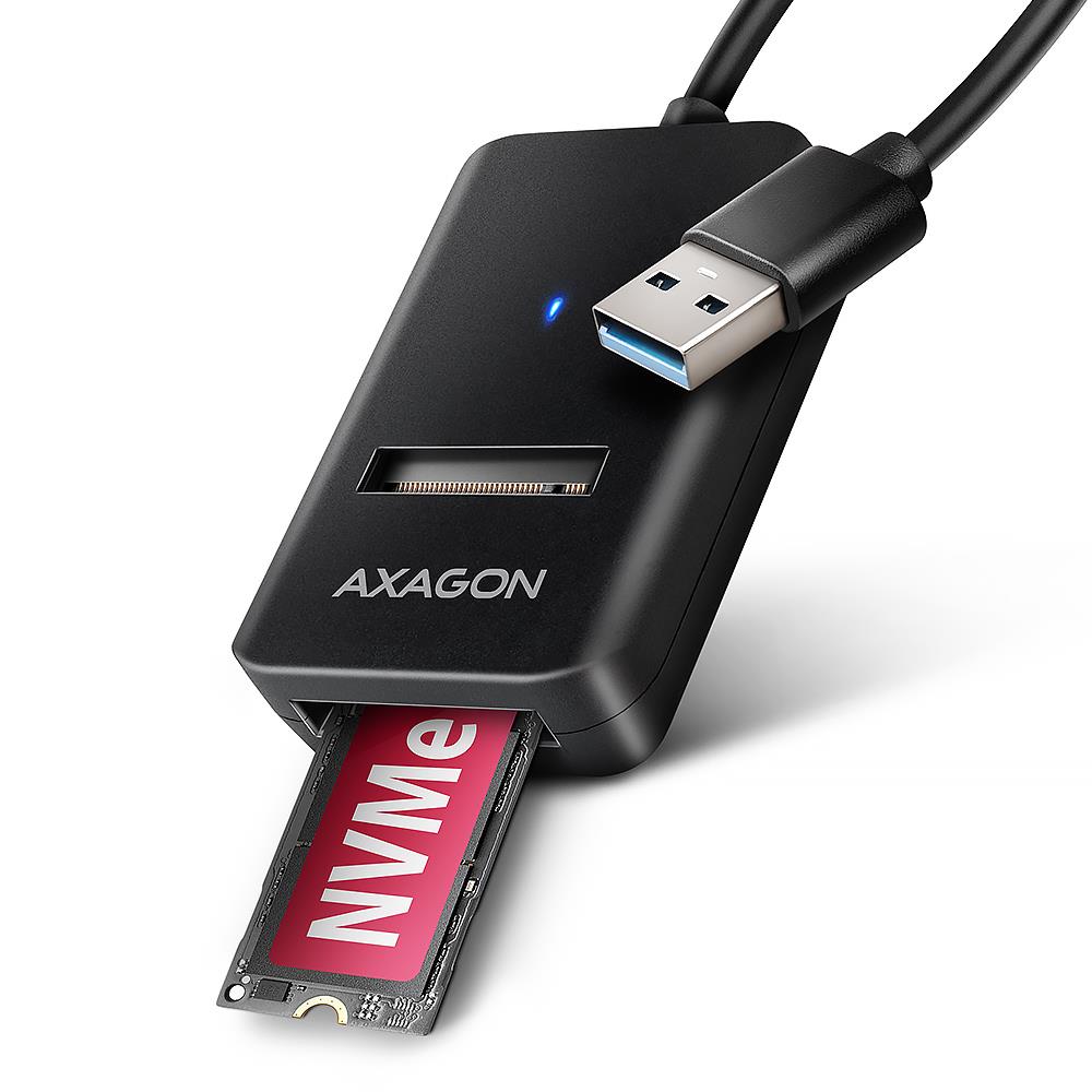 6e4e5633-f360-4be6-811c-e68bf1d53dd5-1 AXAGON SSD ACC ADAPTER USB3.2/M.2/10GBPS 0.1M ADM2-AM AXAGON - Image 1