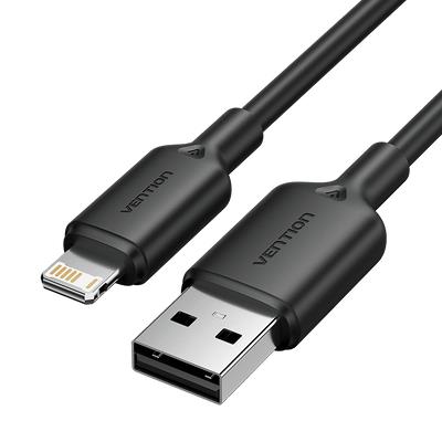 6ed51ad8-e813-4c6d-9ebb-ffa55a830c66 CABLE USB2.0 TO LIGHTNING/2M BLACK LAMBH VENTION - Image 1