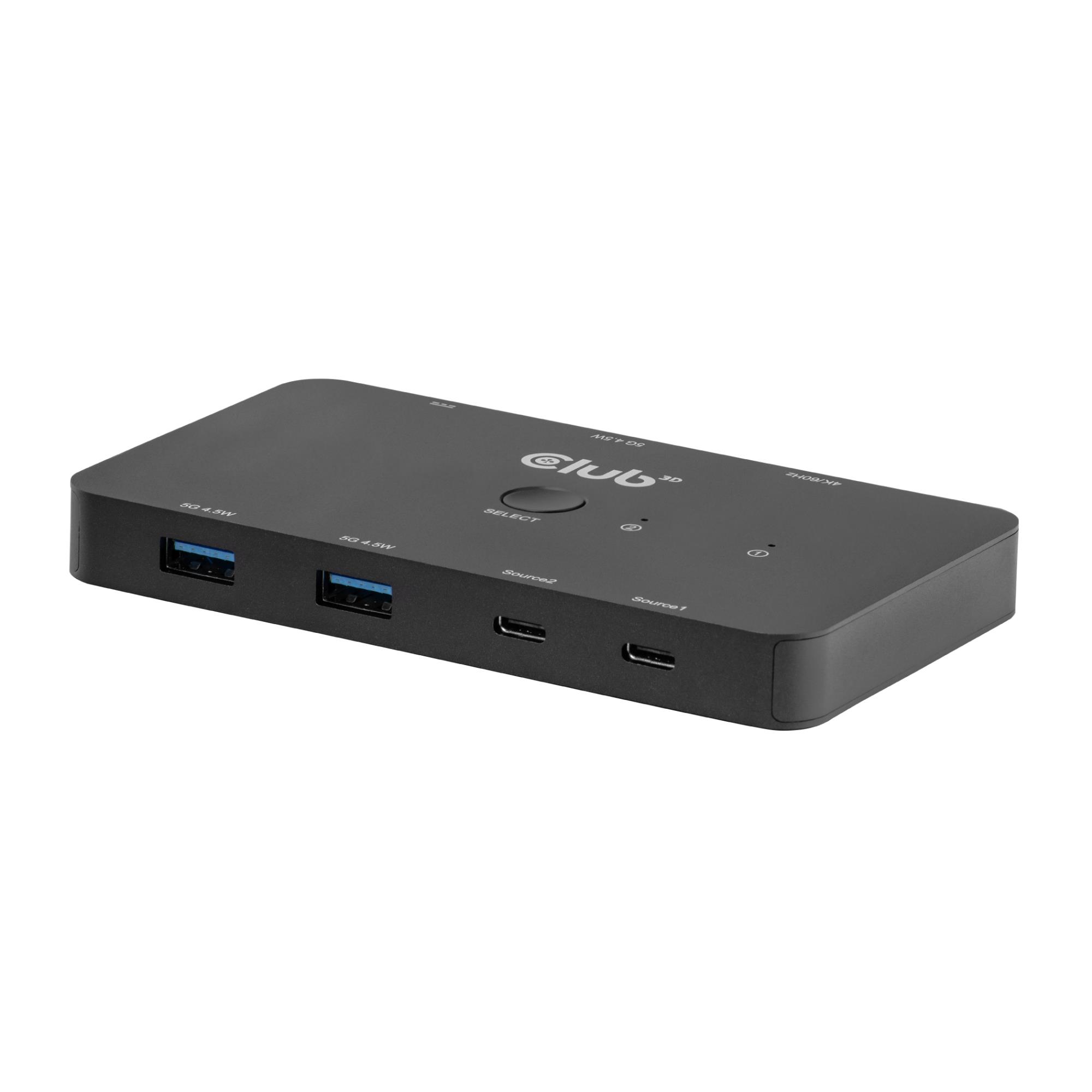 7120f8a3-6bef-4e15-8424-5dee57d39419-1 CLUB3D VIDEO SWITCH KVM USB-C TO HDMI/DUAL CSV-2512 CLUB3D - Image 1