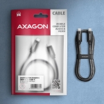 CABLE USB-C TO USB-C 1.5M 240W/BRAID BLK BUCM2-CM15AB AXAGON - Image 7
