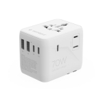 GEMBIRD POWER ADAPTER TRAVEL 70W/WHITE TPA-2A3C70-01-W GEMBIRD