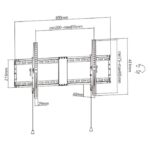 GEMBIRD TV SET ACC WALL MOUNT 43-90"/WM-90T-01 GEMBIRD