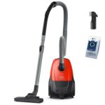 PHILIPS Vacuum Cleaner|PHILIPS|Input power 800 W|Dust capacity 3 L|Cylinder vacuum|Cleaning type Dry|Dust container Dust bag|Colour Black/Red|XD1111/10