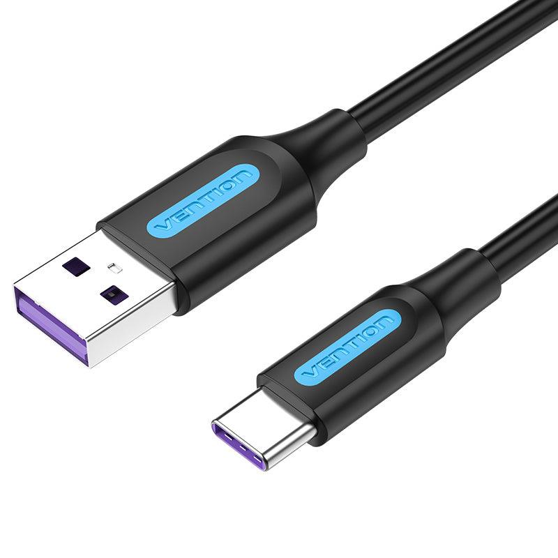 7d5c76a3-1523-4d68-8384-7d723536a483 CABLE USB-C TO USB2.0/1.5M BLACK CORBG VENTION - Image 1