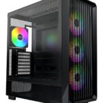 MONTECH Case|MONTECH|X5|MidiTower|Case product features Transparent panel|Not included|Colour Black|X5(B)