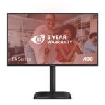 AOC LCD Monitor|AOC| 60.5 cm (23.8")|1920 x 1080 pixels|Full HD|Native aspect ratio 16:9|LED|Flat|24E4U