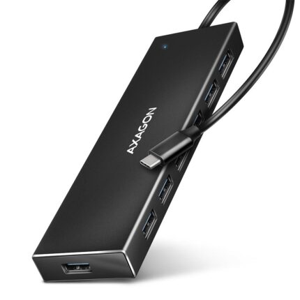AXAGON I/O HUB USB-C 7PORT FLAT/0.3M HUE-F7C AXAGON