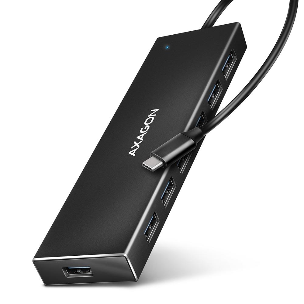 809de57c-60a1-4f02-a72c-57be7c65ef2d-1 AXAGON I/O HUB USB-C 7PORT FLAT/0.3M HUE-F7C AXAGON - Image 1