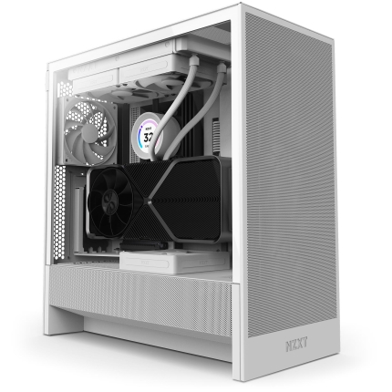 NZXT Case|NZXT|H5 Flow|MidiTower|Case product features Transparent panel|Not included|ATX|EATX|MicroATX|MiniITX|Colour White|CC-H52FW-01