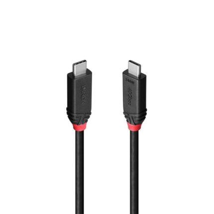 LINDY CABLE USB4 240W TYPE C 1M/BLACK LINE 37001 LINDY
