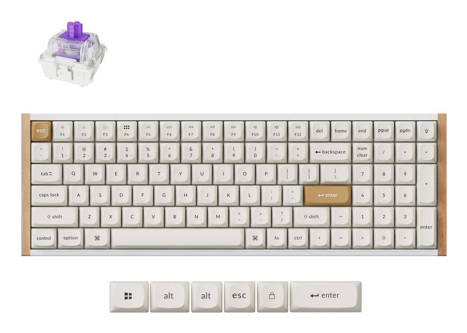 845f0027-1543-4212-9553-3c5a714d1f18-1 KEYCHRON KEYBOARD WRL K4 HE SPECIAL ED/WHITE K4H-Q1 KEYCHRON - Image 1