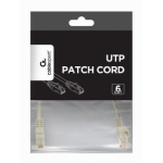 PATCH CABLE CAT6 UTP 0.25M/GREY PP6U-0.25M GEMBIRD - Image 2