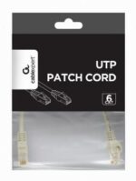 PATCH CABLE CAT6 UTP 0.25M/GREY PP6U-0.25M GEMBIRD - Image 2