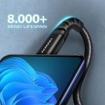CABLE USB-C TO USB2.0 1.5M/BLACK BUCM-AM15AB AXAGON - Image 4