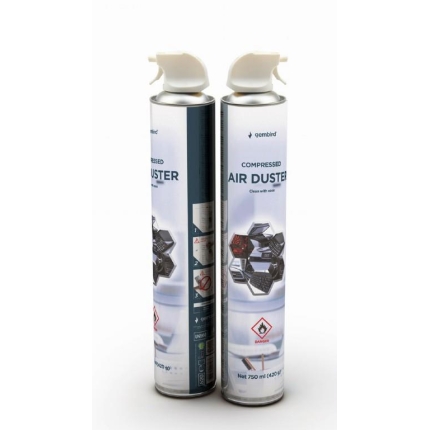 COMPRESSED AIR DUSTER 750ML/CK-CAD-FL750-01 GEMBIRD