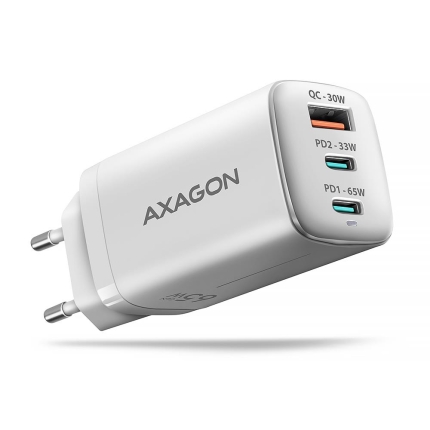 AXAGON MOBILE CHARGER WALL USB 65W/GAN 3PORT ACU-DPQ65W AXAGON