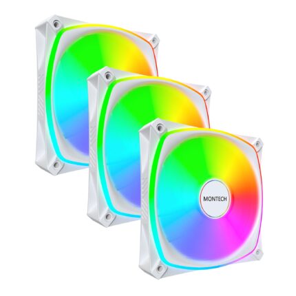 MONTECH CASE FAN 120MM/RX120 PRO WHITE 3 IN 1 MONTECH