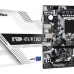 ASROCK Mainboard|ASROCK|Intel B760 Express|LGA1700|Micro-ATX|Memory DDR4|Memory slots 2|2xPCI-Express 3.0 1x|1xPCI-Express 4.0 16x|2xM.2|1x15pin D-sub|1xHDMI|1xDisplayPort|2xUSB 2.0|3xUSB 3.2|1xUSB-C|1xPS/2|1xRJ45|3xAudio port|B760M-HDV/M.2D4