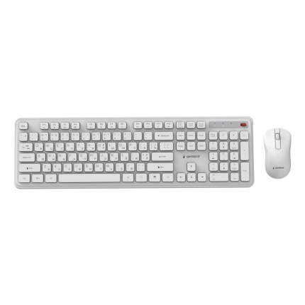 GEMBIRD KEYBOARD +MOUSE WRL CYRILLIC/WH KBS-WPS-01-W-CYRL GEMBIRD