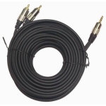 CABLE AUDIO 3.5MM TO 2RCA 1.5M/GOLD CCA-352-1.5M GEMBIRD - Image 2