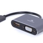 GEMBIRD I/O ADAPTER USB3 TO HDMI/VGA/GREY A-USB3-HDMIVGA-01 GEMBIRD