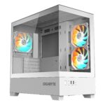 GIGABYTE Case|GIGABYTE|GB-C201PI|MidiTower|Case product features Rackmountable/Accessory/Transparent panel|Not included|MicroATX|MiniITX|Colour White|GB-C201PI