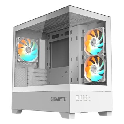 GIGABYTE Case|GIGABYTE|GB-C201PI|MidiTower|Case product features Rackmountable/Accessory/Transparent panel|Not included|MicroATX|MiniITX|Colour White|GB-C201PI