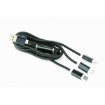 CABLE USB CHARGING 3IN1 1M/BLACK CC-USB2-AM31-1M GEMBIRD - Image 3