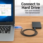 CABLE USB3.0 MALE TO MALE/2M BLACK CONBH VENTION - Image 9