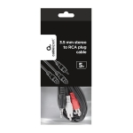 CABLE AUDIO 3.5MM TO 2RCA 5M/CCA-458-5M GEMBIRD - Image 2