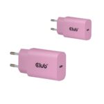 CLUB3D MOBILE CHARGER WALL USB-C/2PACK 30W PINK CAC-3021 CLUB3D