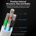 CABLE USB2.0 TO MICRO-B/1.5M WHITE CTIWG VENTION - Image 6