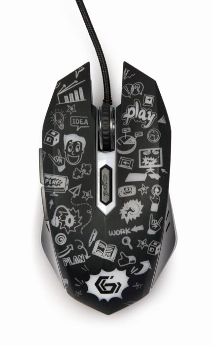 GEMBIRD MOUSE USB OPTICAL BLACK/MUS-6B-GRAFIX-01 GEMBIRD