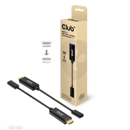 CLUB3D I/O ADAPTER HDMI TO USB-C/ACTIVE M/F CAC-1333 CLUB3D