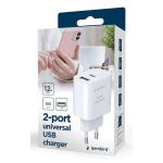 CHARGER USB UNIVERSAL BLACK/2P TA-UC-2AC12-01-BK GEMBIRD - Image 4