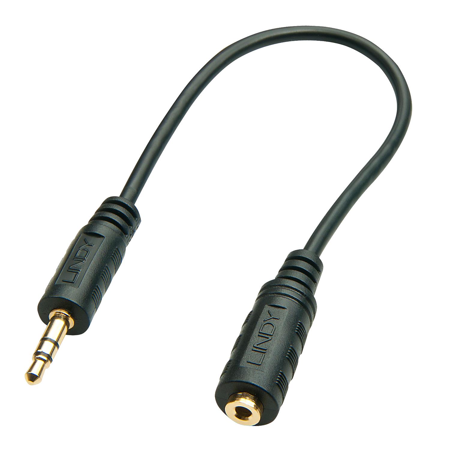 a04159a2-109c-43cc-bfb1-34f9de58ed78 CABLE ADAPTER AUDIO 2.5/3.5MM/0.2M 35699 LINDY - Image 1