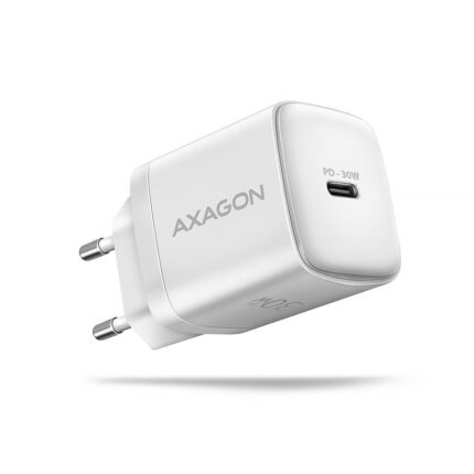 AXAGON MOBILE CHARGER WALL USB-C 30W/1PORT WHITE ACU-PD30W AXAGON