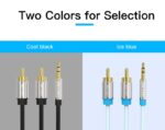 CABLE AUDIO 3.5MM TO 2XRCA/2M BCFBH VENTION - Image 9