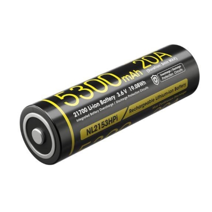 NITECORE BATTERY RECH. LI-ION 3.6V/NL2153HPI(5300MAH) NITECORE