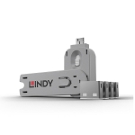 LINDY USB PORT BLOCKER 4PACK/WHITE 40454 LINDY